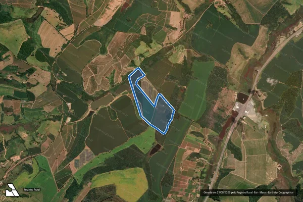 Imagem de satélite de Fazenda São Geraldo - 01 em São Gonçalo do Sapucaí - MG