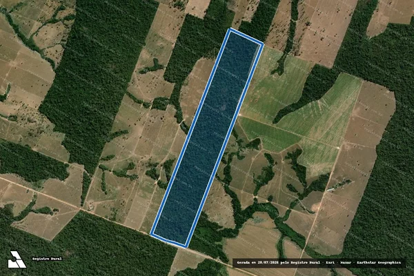 Imagem de satélite de LOTE RURAL 194 - LOTE RURAL 194 em Paranaíta - MT