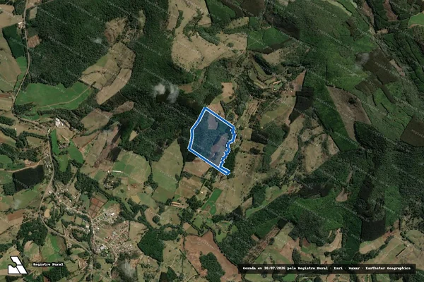 Imagem de satélite de Sitio Zanin - gleba em Ibiam - SC