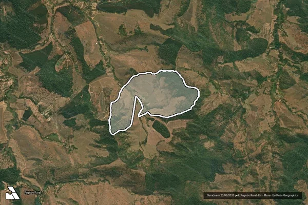 Imagem de satélite de FAZENDA OLHOS D AGUA - Gleba 01 em São João Evangelista - MG