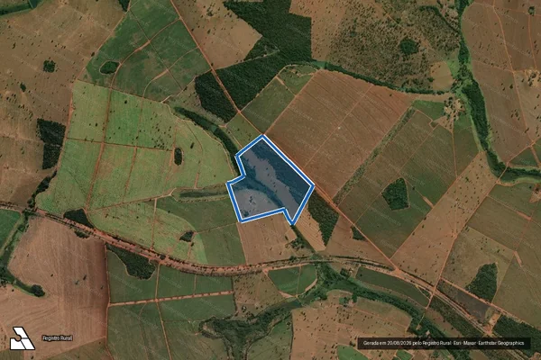 Imagem de satélite de Fazenda Aldeia - Fazenda Aldeia em São Francisco de Sales - MG