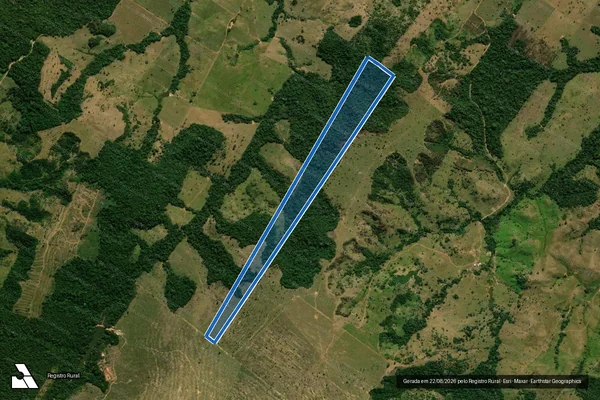 Imagem de satélite de Fazenda 13 de Março - Lote 63 - Parcela 1 em Juína - MT