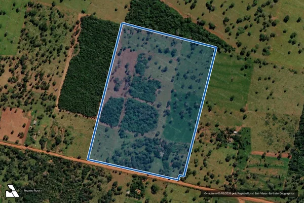 Imagem de satélite de PROJETO DE ASSENTAMENTO PARAÍSO ? LOTE 80 - LOTE-80 em Terenos - MS