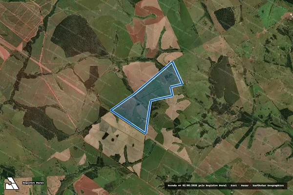 Imagem de satélite de Fazenda Nossa Senhora Aparecida - 01 em Santo Antônio do Aracanguá - SP