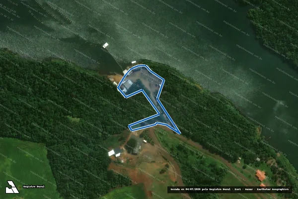 Imagem de satélite de Lote 41 da Fazenda Nova Prata - LOTE 41-B em Nova Prata do Iguaçu - PR