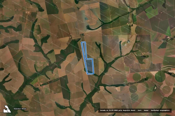 Imagem de satélite de FAZENDA SÃO FRANCISCO  - Matricula 5341 em Campo Verde - MT