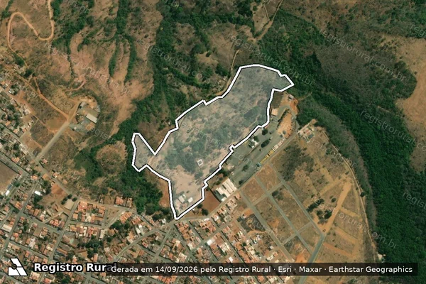 Imagem de satélite de FAZENDA ÁGUA GRANDE - 001 em Rio Paranaíba - MG