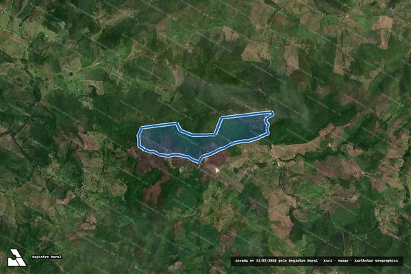 Imagem de satélite de FAZENDA ALEGRIA  - Parte 1 em Divisópolis - MG