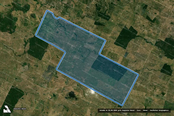 Imagem de satélite de FAZENDA CANDEIAS - 001 em Água Azul do Norte - PA