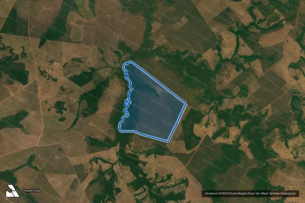 Imagem de satélite de Fazenda Ceita Coré VI - Parte 1 em Chapada dos Guimarães - MT