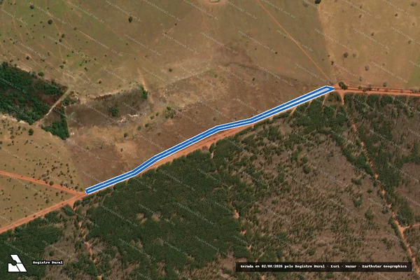 Imagem de satélite de Fazenda Boa Esperança_Estrada - Parte 1 em Selvíria - MS