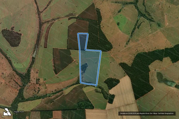Imagem de satélite de Fazenda Parafuso - Gleba 02 em São Francisco de Sales - MG