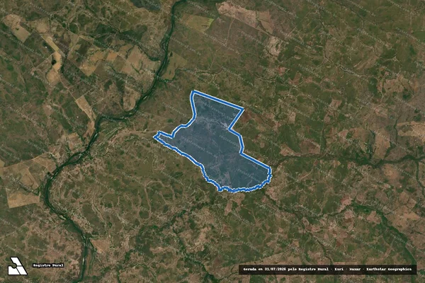 Imagem de satélite de FAZENDAS REUNIDAS SANTA LUZIA em Paranã - TO
