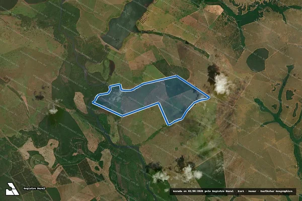Imagem de satélite de Fazenda São Félix - Única em Inocência - MS