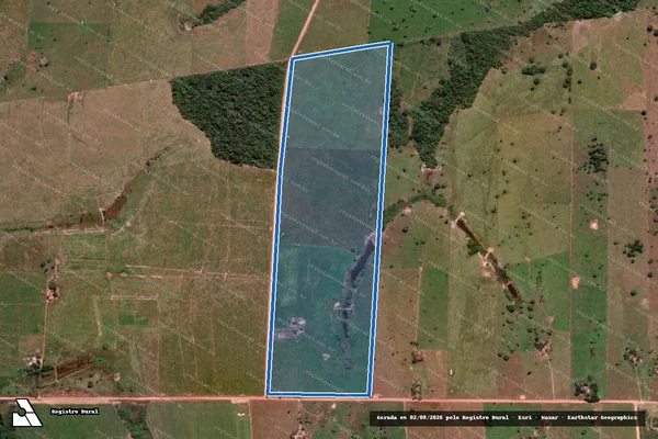 Imagem de satélite de PROJETO DE ASSENTAMENTO OURO BRANCO – LOTE 78 / Parcela 1