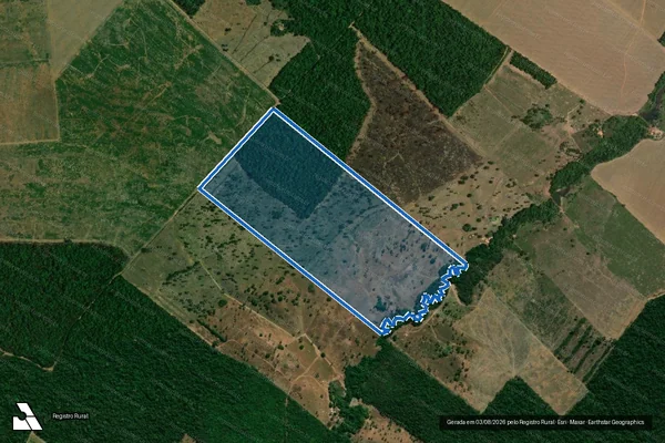 Imagem de satélite de FAZENDA NAJÁ, JUNÇÃO DOS LOTES 21 E 22 DO LOTEAMENTO BOM TEMPO - GLEBA GROTA DA ONÇA - 001 em Pedro Afonso - TO