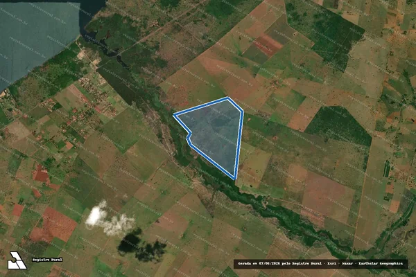 Imagem de satélite de Estância São Pedro - Fazenda Nova Alvorada em Presidente Epitácio - SP