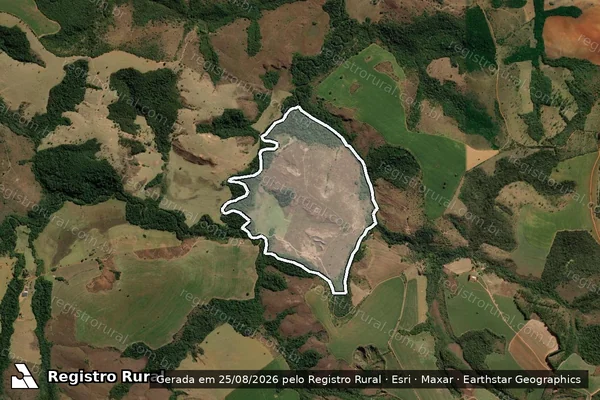 Imagem de satélite de FAZENDA SÃO JOÃO - Parte 1 em Ibiá - MG