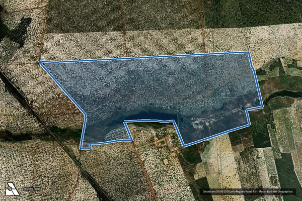 Imagem de satélite de FAZENDA PIMENTEIRAS ? PARCELA 10 - Parte 1 em Beberibe - CE
