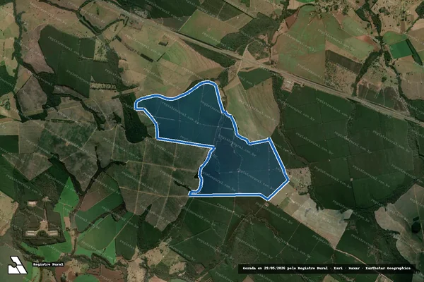 Imagem de satélite de Fazenda Macedônia em Botucatu - SP