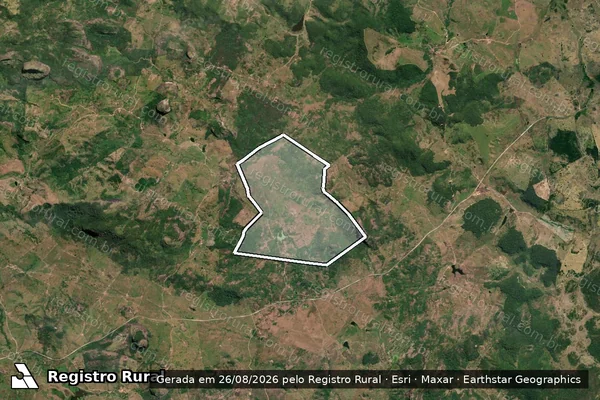 Imagem de satélite de FAZENDA BONFIM - Parte 2 em Jordânia - MG