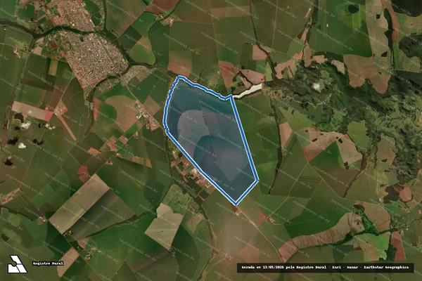 Imagem de satélite de Fazenda Santa Paula em São Gabriel do Oeste - MS