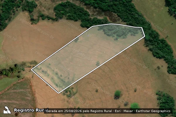 Imagem de satélite de Fazenda Córrego Alegre e Rocinha - Parcela 1 em Frutal - MG