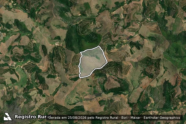 Imagem de satélite de São João Pequeno - São João Pequeno em Simonésia - MG