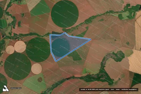 Imagem de satélite de FAZENDA CAPÃO ALTO E BOM SUCESSO em Goiatuba - GO