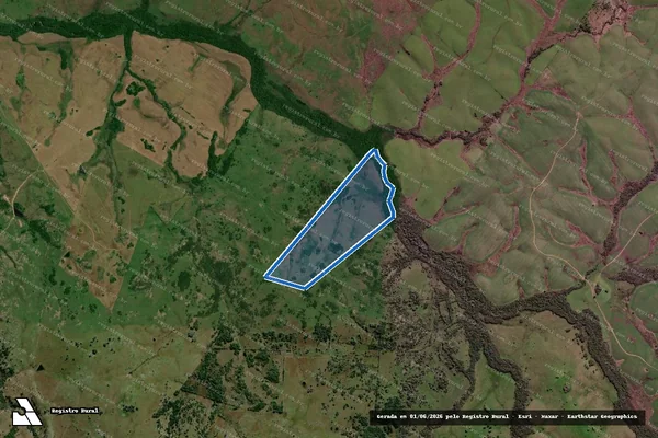 Imagem de satélite de ESTÂNCIA CURRAL DE PEDRAS - Gleba 3 em Lavras do Sul - RS