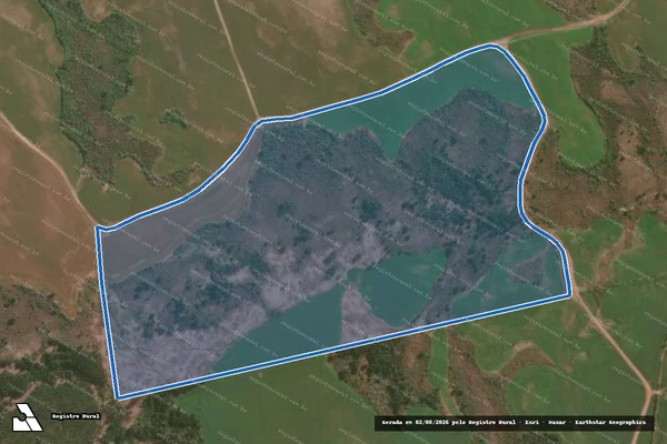 Imagem de satélite de Fazenda Três Leões I - Gleba 7 em Jaguariaíva - PR