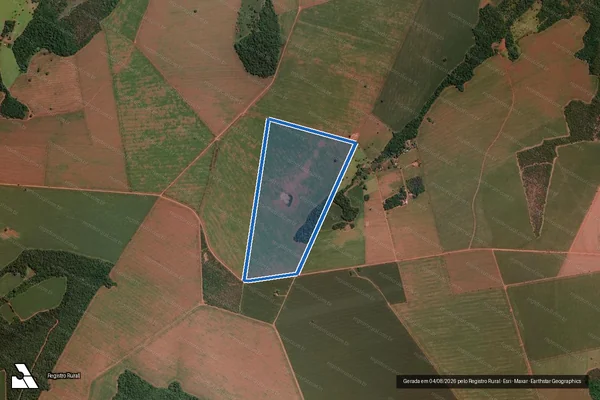 Imagem de satélite de Fazenda Olhos D  Água - Parcela 1 em Montividiu - GO