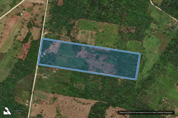 Imagem de satélite de Projeto de Assentamento Tamarineiro II ? Norte - Lote 05 em Corumbá - MS