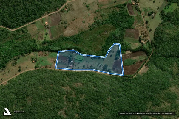 Imagem de satélite de Projeto de Assentamento Santa Mônica - Lote 146 FETAGRI em Terenos - MS