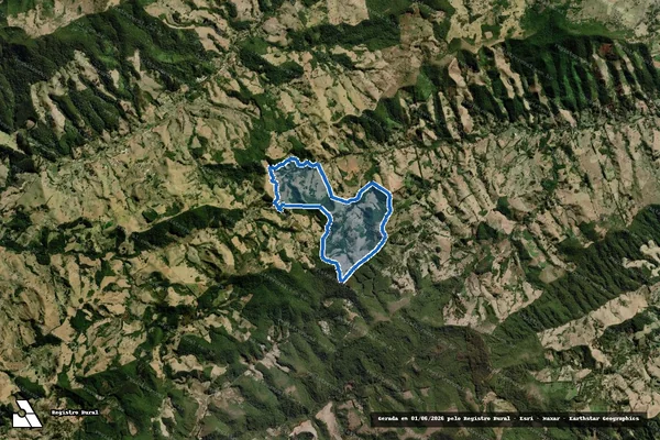Imagem de satélite de Fazenda Pessegueiro Grota do Valo - Parte 2 em Delfim Moreira - MG