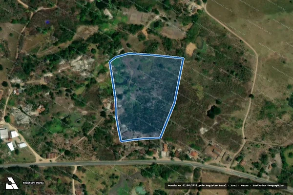 Imagem de satélite de SITIO SÃO TOMÉ - Parte 1 em Alagoa Nova - PB