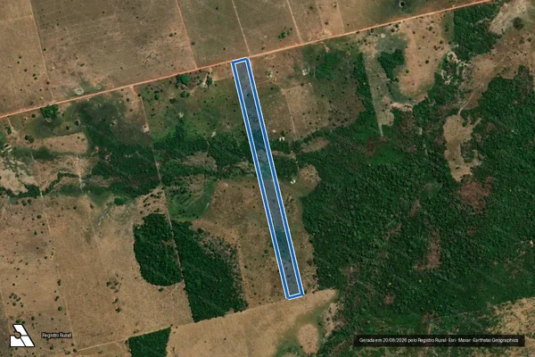 Imagem de satélite de FAZENDA BOA ESPERANÇA - Gleba DESMEMBRADA em Vila Rica - MT