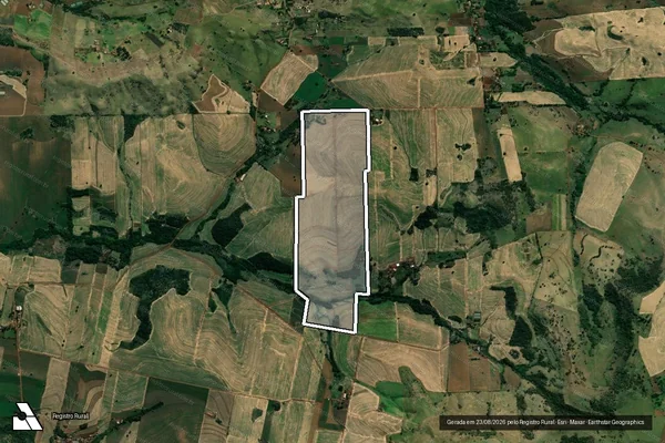 Imagem de satélite de SITIO SANTA ELISA - Parte 1 em Bandeirantes - PR