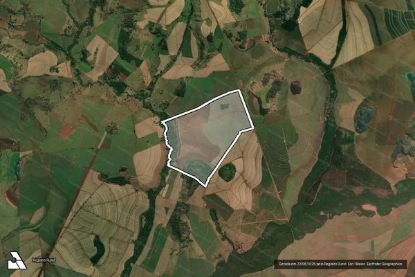 Imagem de satélite de Fazenda Bicudo em Brodowski - SP