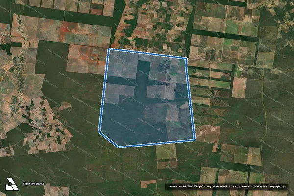 Imagem de satélite de FAZENDA VALE RICO E ITAPEGIPE - GLEBA A em Muquém do São Francisco - BA