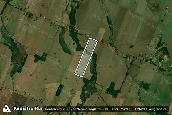 Imagem de satélite de Lote 30 da Quadra 46 - Parte 1 em Fátima do Sul - MS