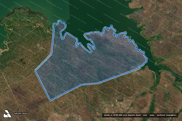 Imagem de satélite de GLEBA SÃO JOSÉ - Parte 1 em Porto Alegre do Piauí - PI