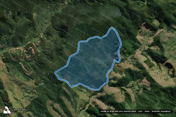 Imagem de satélite de Fazenda Cantão - Parte 1 em Monteiro Lobato - SP