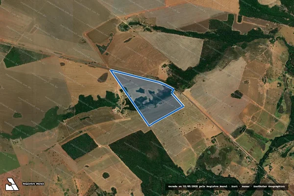 Imagem de satélite de FAZENDA DUAS IRMAS - FAZENDA DUAS IRMAS em Bom Jardim de Goiás - GO