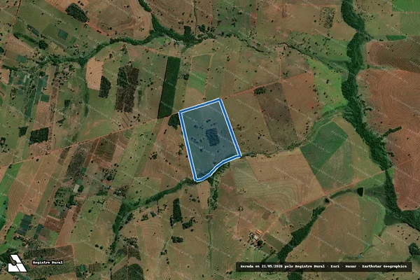 Imagem de satélite de SÍTIO SANTO ANTÔNIO - 001 em Palmeira d'Oeste - SP