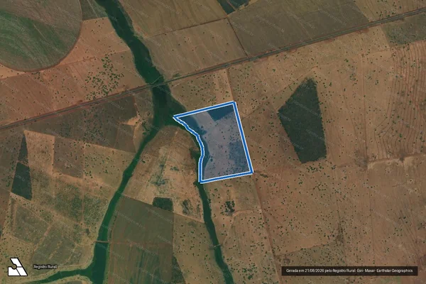 Imagem de satélite de FAZENDA NOSSA SENHORA DAS GRAÇAS - PARTE 1 em Santa Vitória - MG