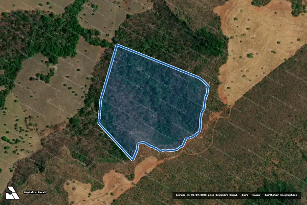 Imagem de satélite de FAZENDA QUILOMBO  - em Gurinhatã - MG