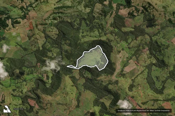 Imagem de satélite de Pte Quinhão nº01, subd. Quinhão nº 10 do Imóvel Passo Liso - Parcela 1 em Laranjeiras do Sul - PR