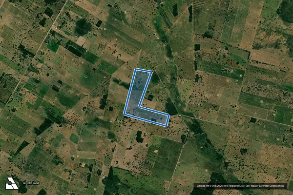 Imagem de satélite de Sitio Nossa Senhora Aparecida - Parte 1 em Cáceres - MT