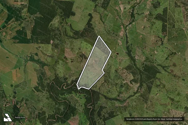 Imagem de satélite de Fazenda Piuva - Parte 1 em Bela Vista - MS
